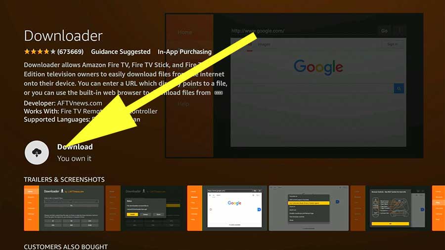 Download Downloader app for Fire TV