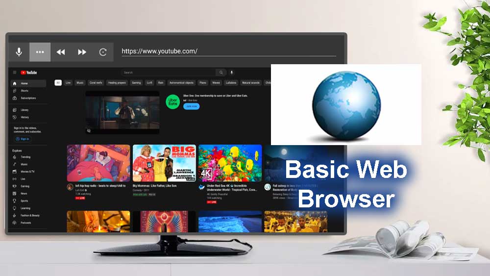 Basic Web Browser for Android TV & Fire TV