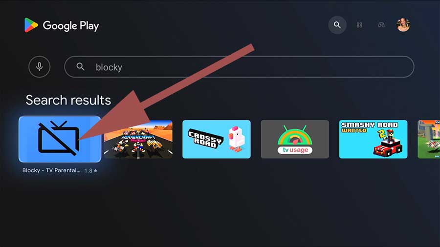 Install Blocky on Android TV