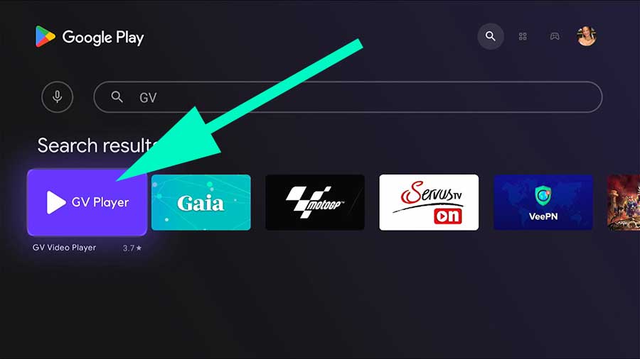 Media player GV for Android TV, GV Player