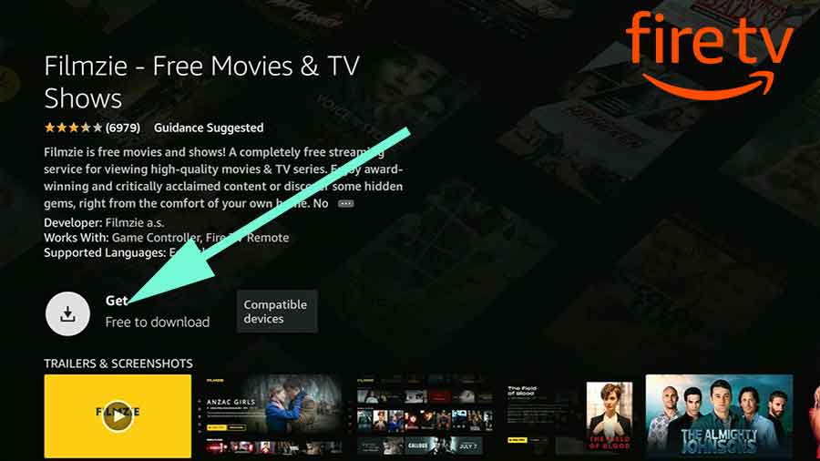 Install Free Movies and TV shows app on Fire TV