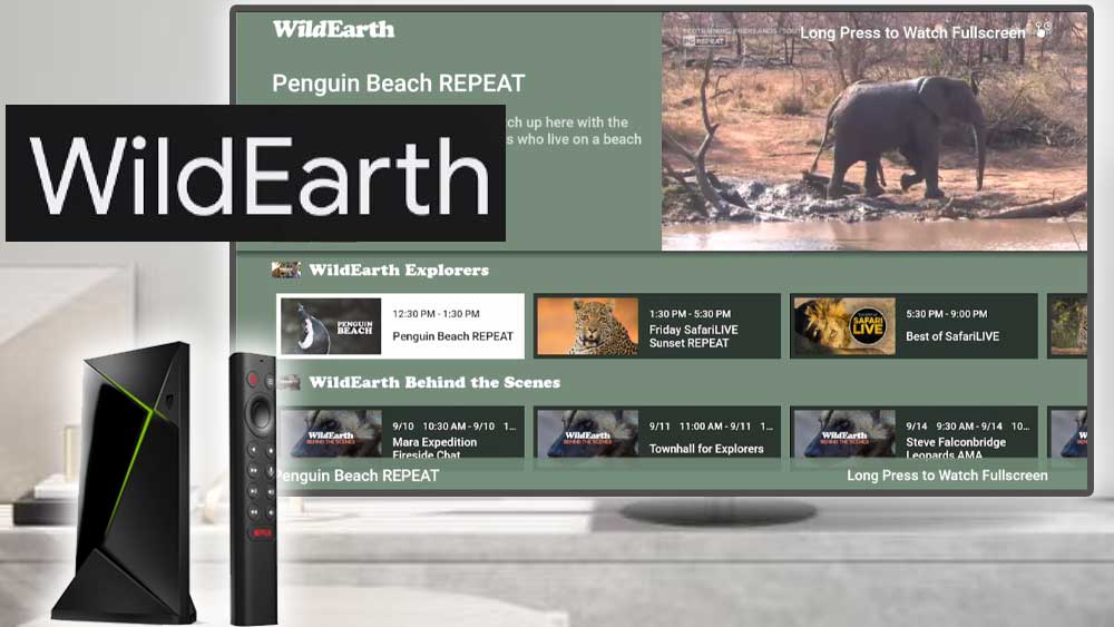 WildEarth for Android TV and Fire TV