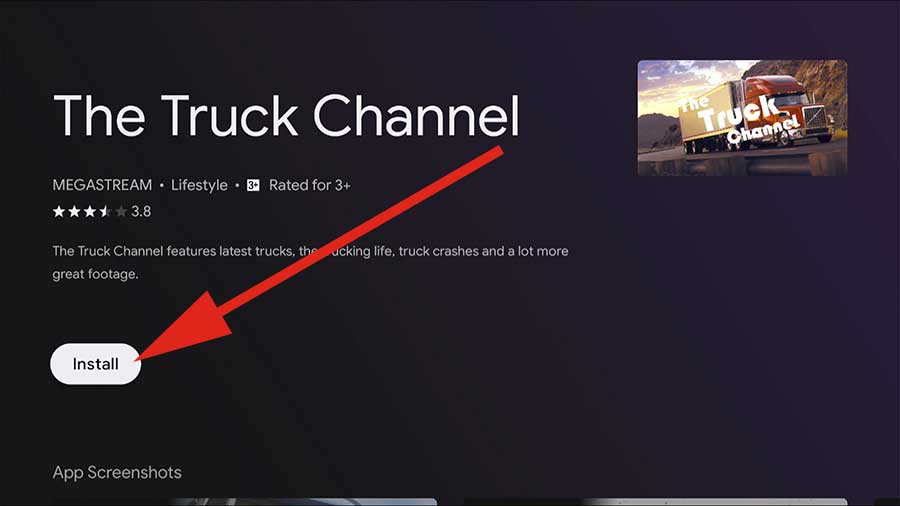 Insta the Truck Channel Android TV