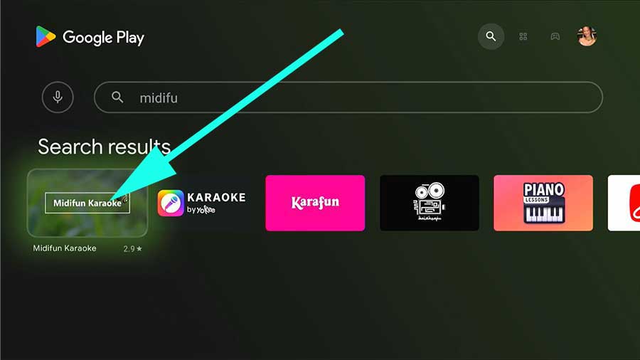 Install Karaoke app on Android TV