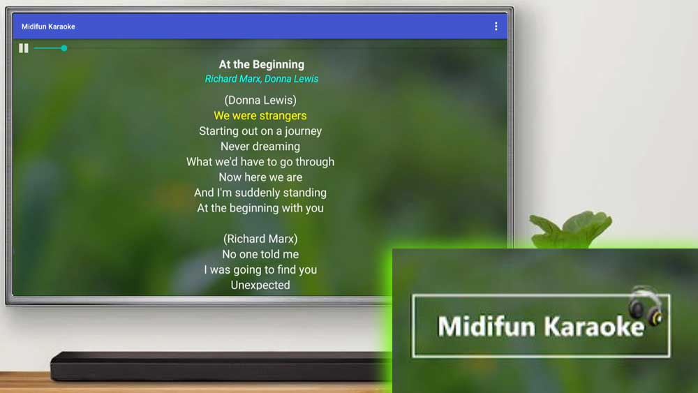 Midifun karaoke for TV