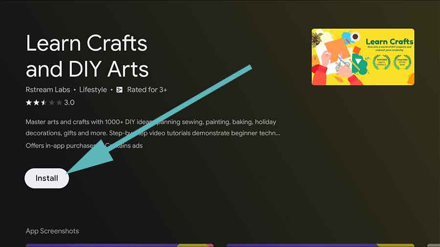 DIY Crafts app for Android TV