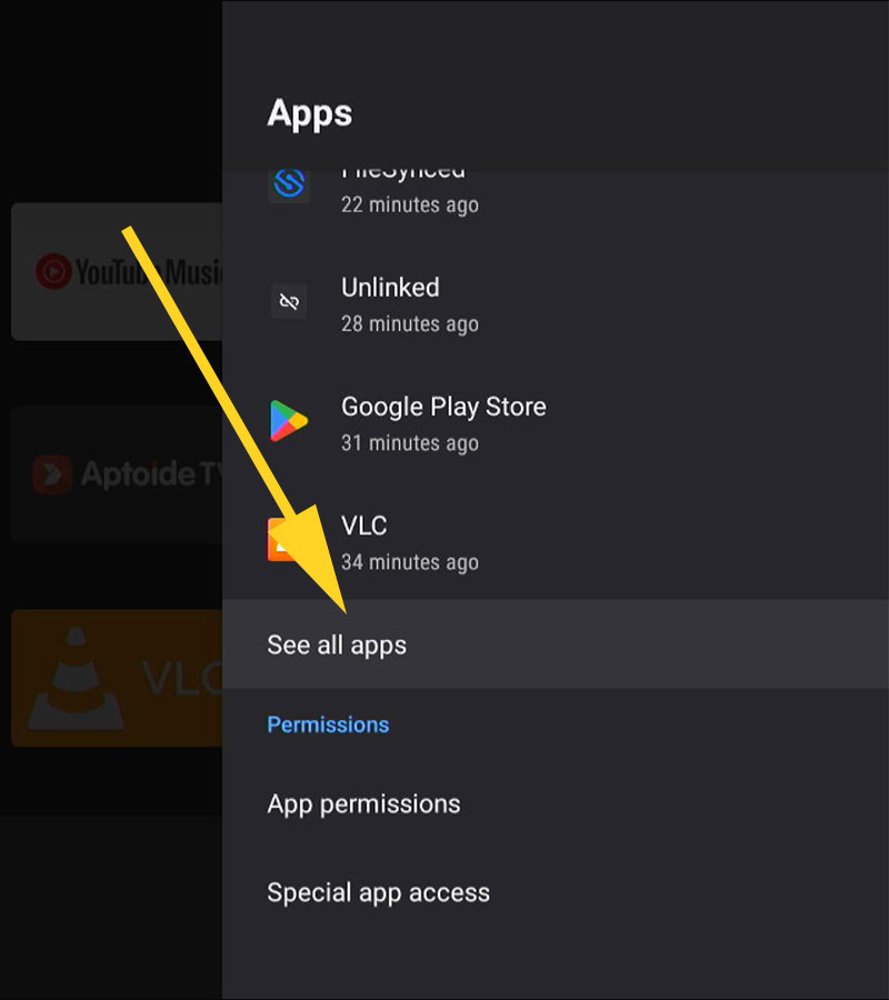 See all apps - Android-TV, Google-TV
