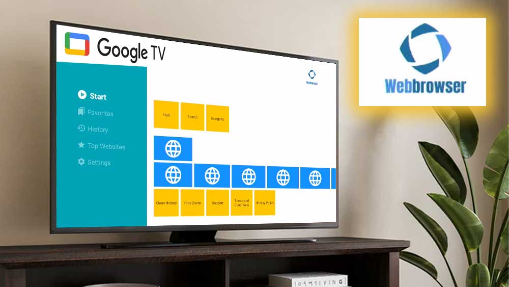 Smart TV Internet web browser